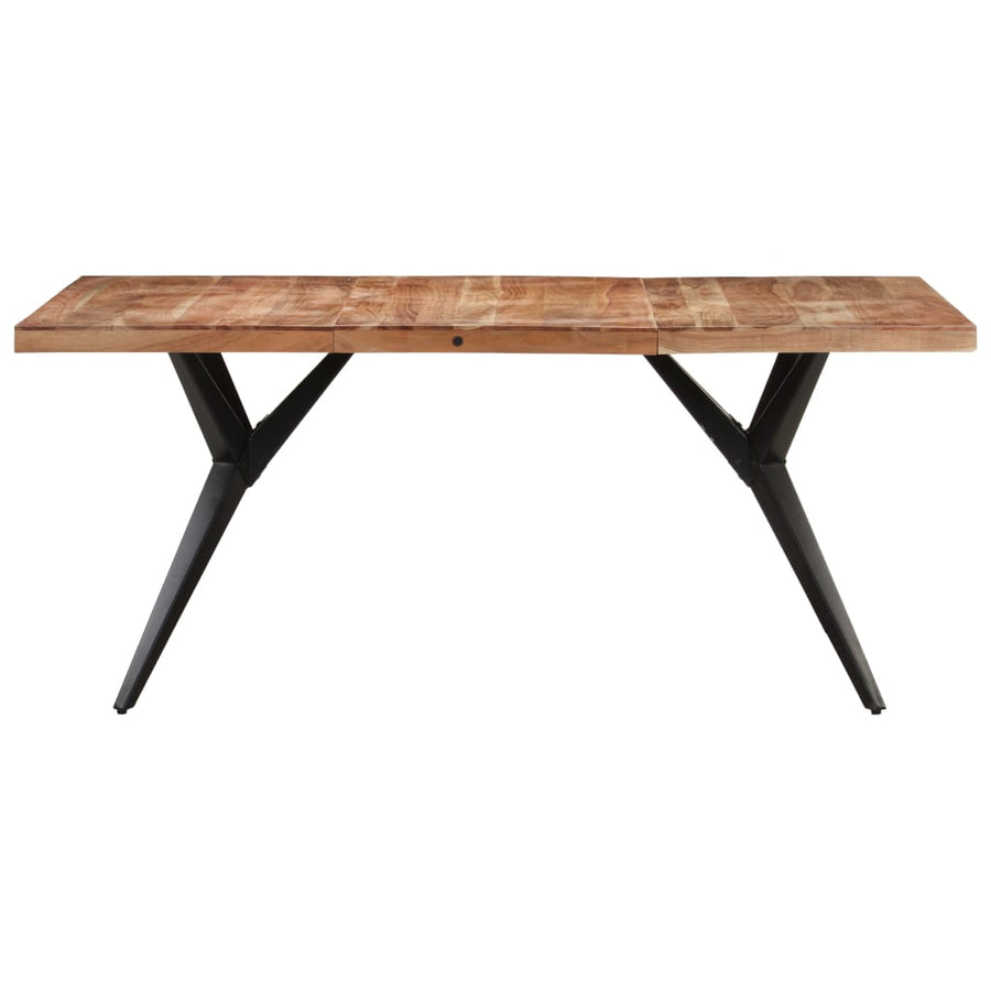 Eettafel 160 x 80 x 76 cm Massief acaciahout