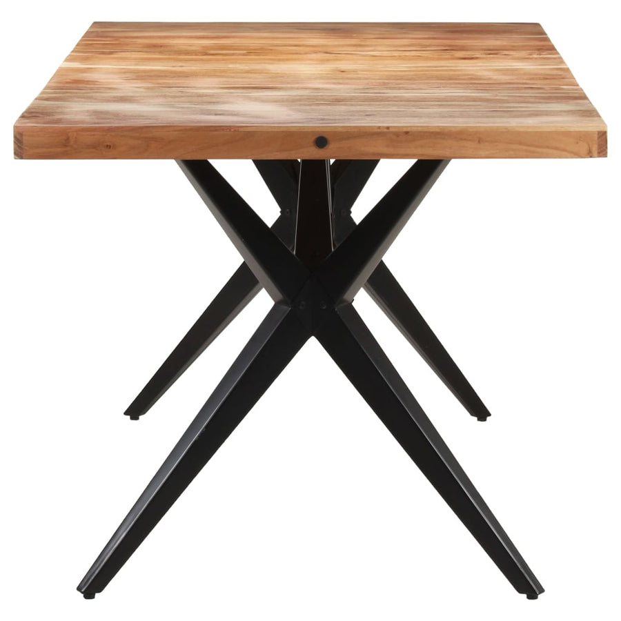 Eettafel 160 x 80 x 76 cm Massief acaciahout