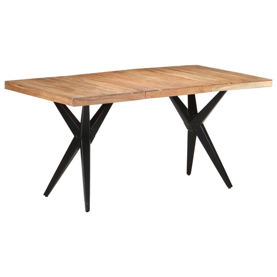 Eettafel 160 x 80 x 76 cm Massief acaciahout