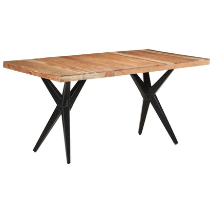 Eettafel 160 x 80 x 76 cm Massief acaciahout