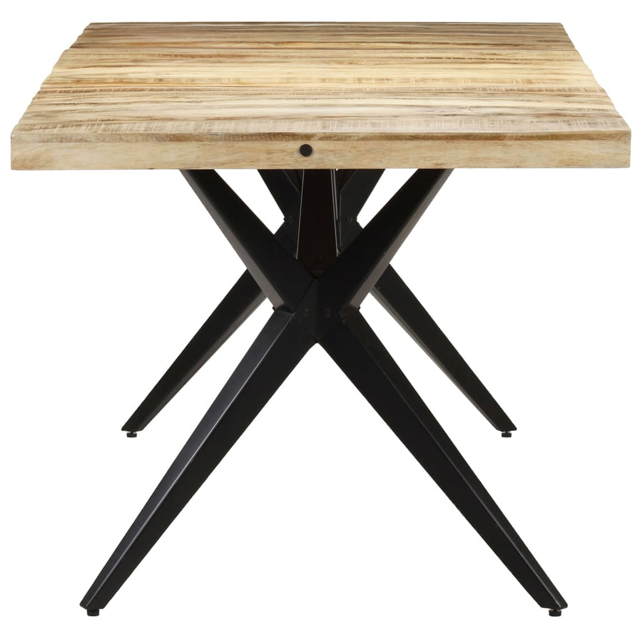 Eettafel 160x80x76 cm ruw mangohout