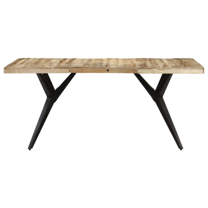 Eettafel 160x80x76 cm ruw mangohout