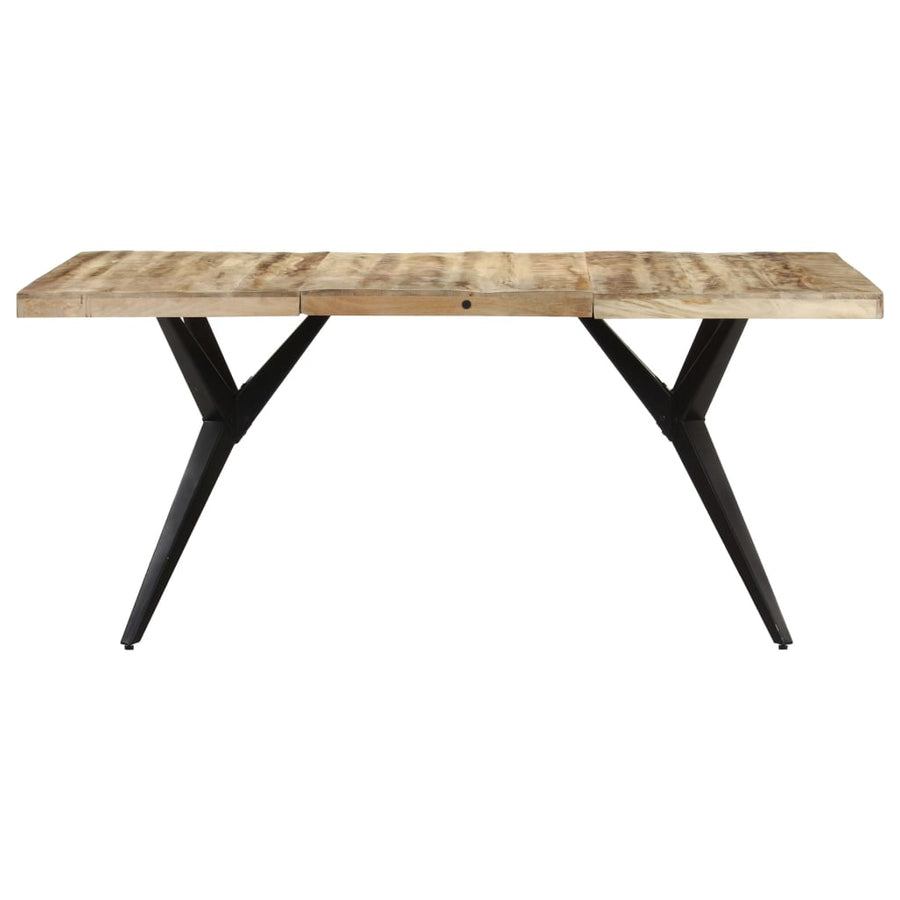 Eettafel 160x80x76 cm ruw mangohout