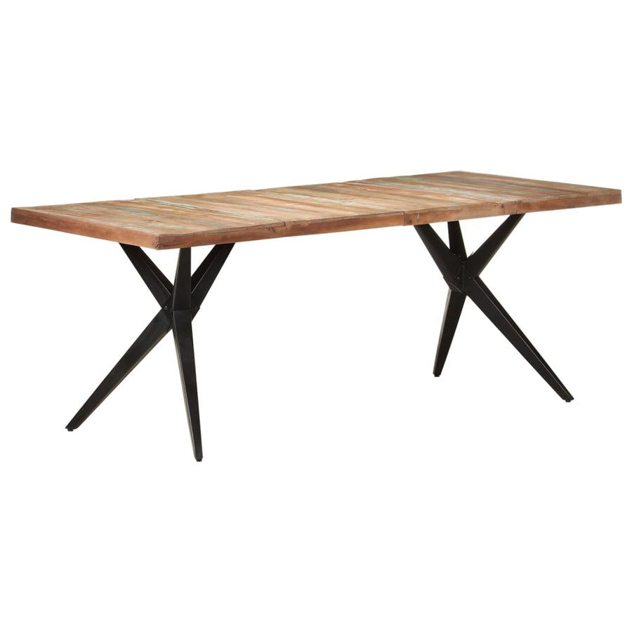 Eettafel 200x90x76 cm massief gerecycled hout 200 x 90 x 76 cm massief gerecycled hout