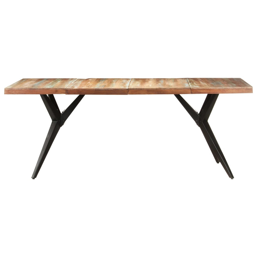 Eettafel 200x90x76 cm massief gerecycled hout 200 x 90 x 76 cm massief gerecycled hout