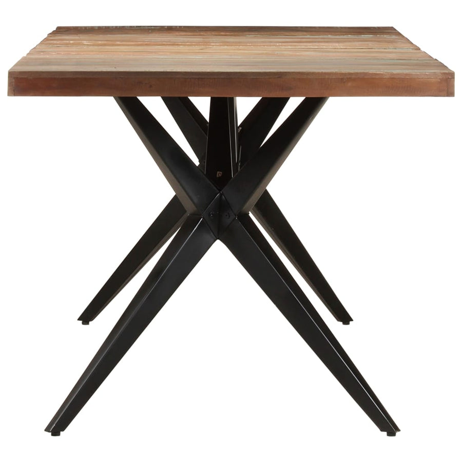 Eettafel 200x90x76 cm massief gerecycled hout 200 x 90 x 76 cm massief gerecycled hout