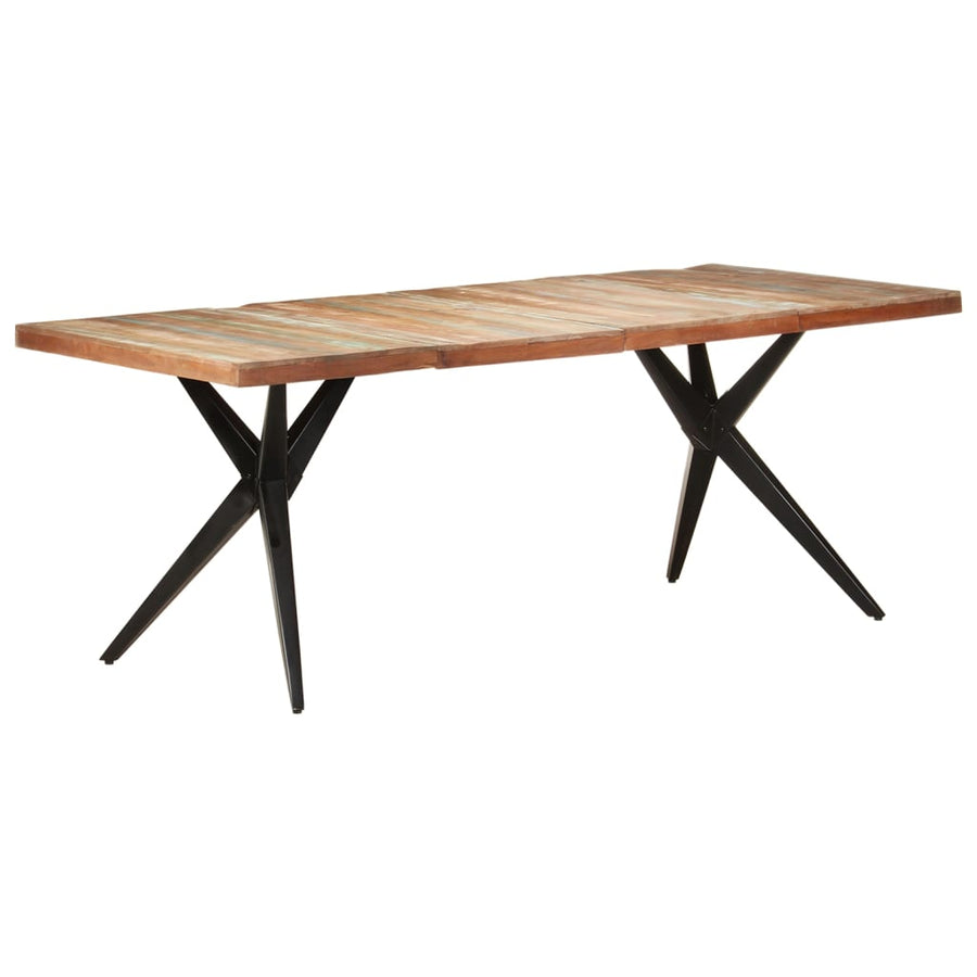Eettafel 200x90x76 cm massief gerecycled hout 200 x 90 x 76 cm massief gerecycled hout