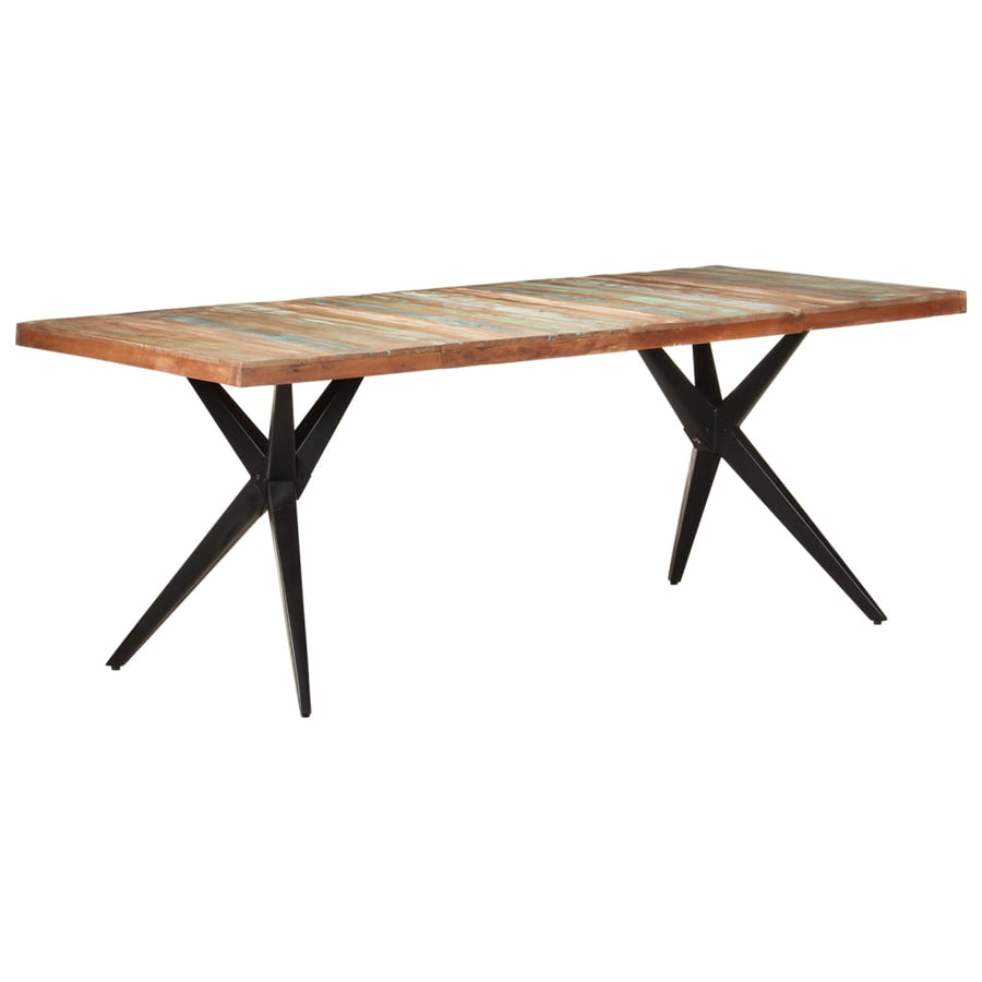 Eettafel 200x90x76 cm massief gerecycled hout 200 x 90 x 76 cm massief gerecycled hout