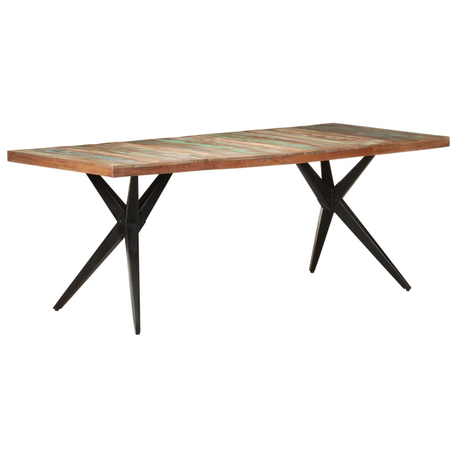Eettafel 200x90x76 cm massief gerecycled hout 200 x 90 x 76 cm massief gerecycled hout