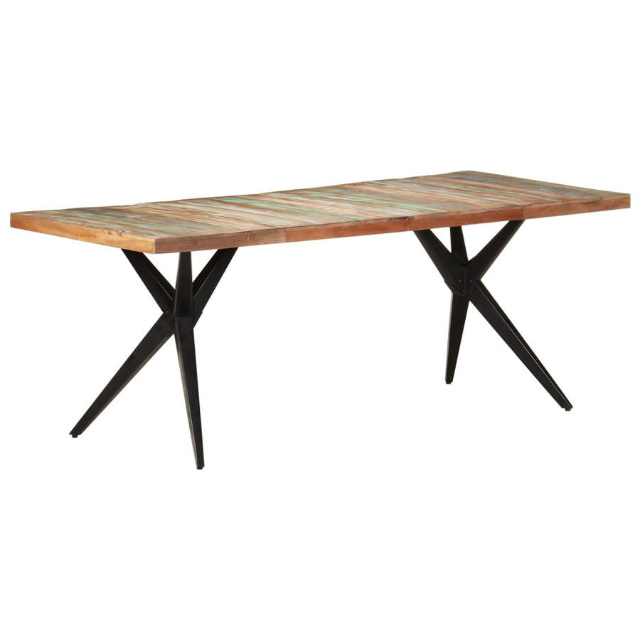 Eettafel 200x90x76 cm massief gerecycled hout 200 x 90 x 76 cm massief gerecycled hout