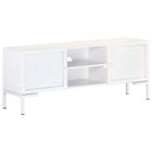TV cabinet 115x30x46 cm solid mango wood white