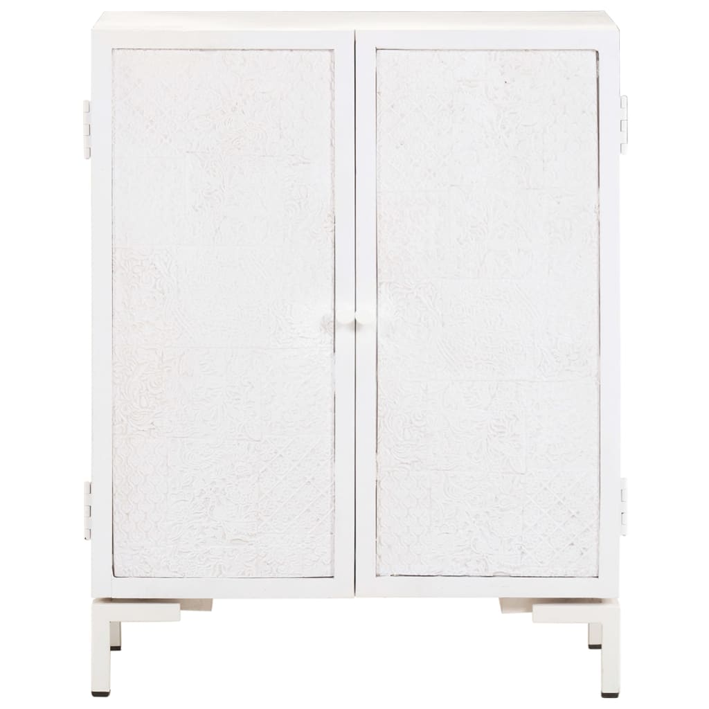 Dressoir Massief Mangohout 60 x 30 x 76 cm Wit