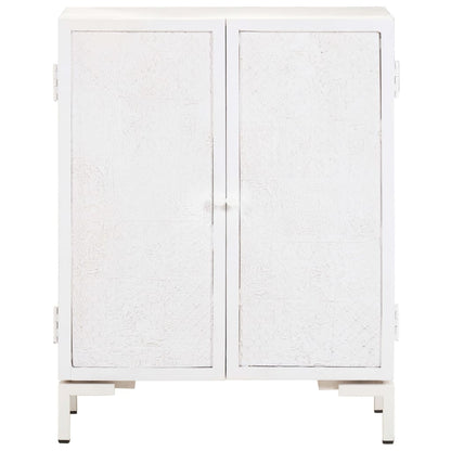 Dressoir Massief Mangohout 60 x 30 x 76 cm Wit