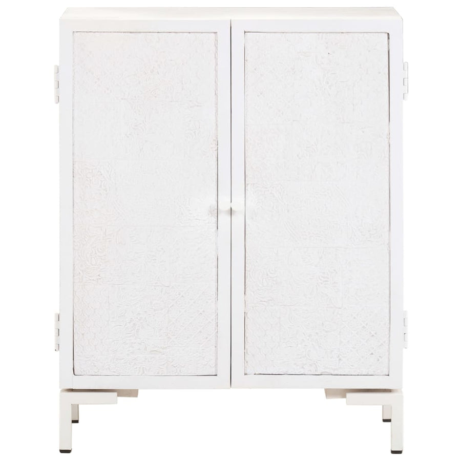 Dressoir Massief Mangohout 60 x 30 x 76 cm Wit