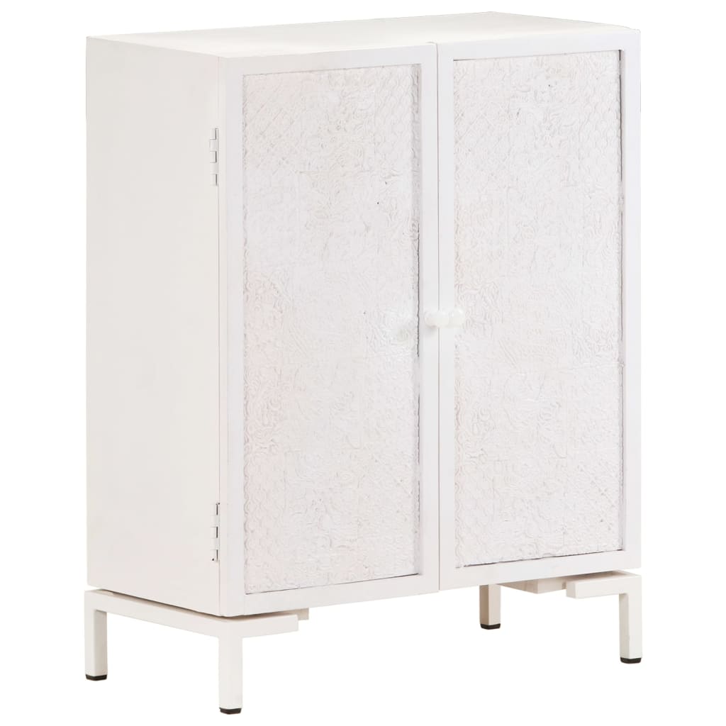 Dressoir Massief Mangohout 60 x 30 x 76 cm Wit