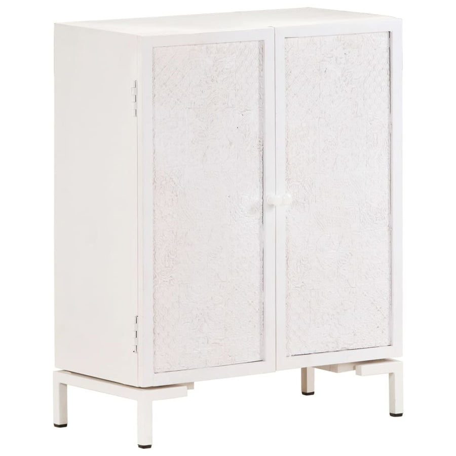 Dressoir Massief Mangohout 60 x 30 x 76 cm Wit