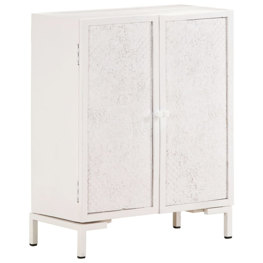 Dressoir Massief Mangohout 60 x 30 x 76 cm Wit