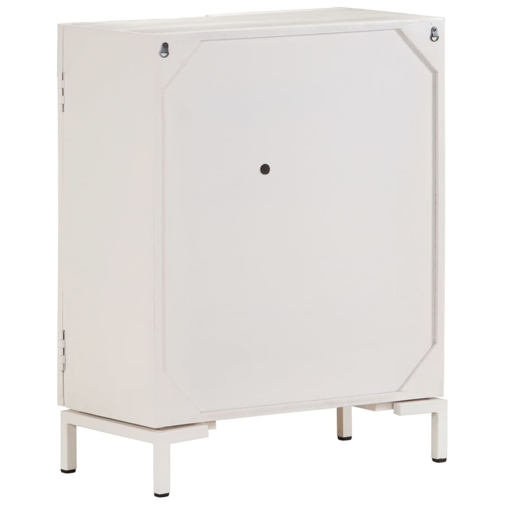 Dressoir Massief Mangohout 60 x 30 x 76 cm Wit