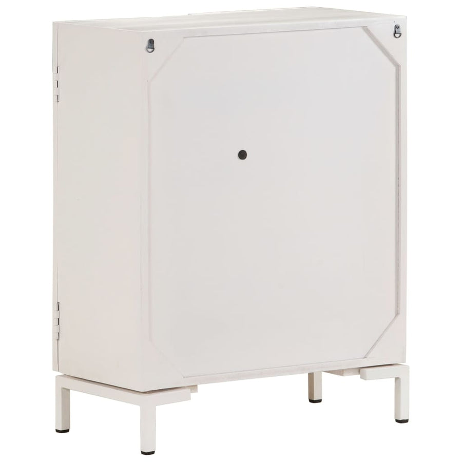 Dressoir Massief Mangohout 60 x 30 x 76 cm Wit