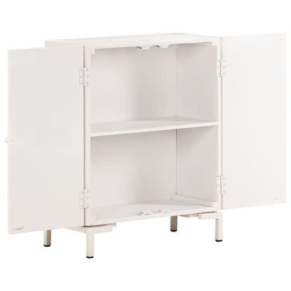 Dressoir Massief Mangohout 60 x 30 x 76 cm Wit
