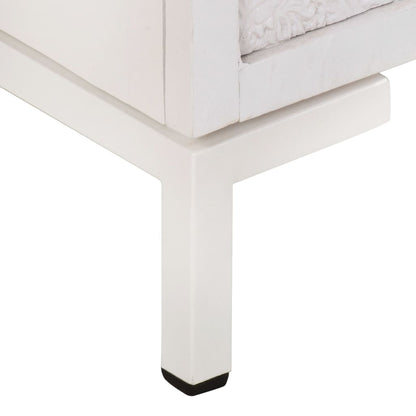 Dressoir Massief Mangohout 60 x 30 x 76 cm Wit