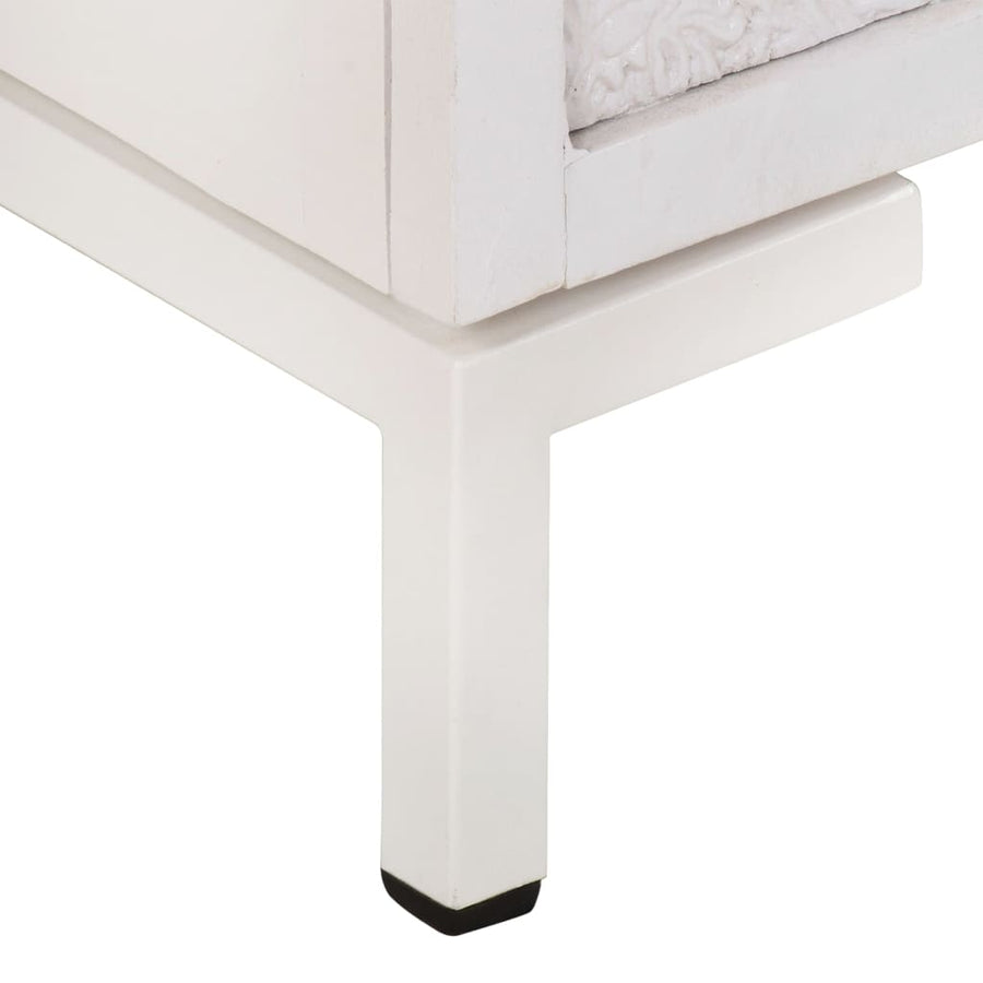 Dressoir Massief Mangohout 60 x 30 x 76 cm Wit