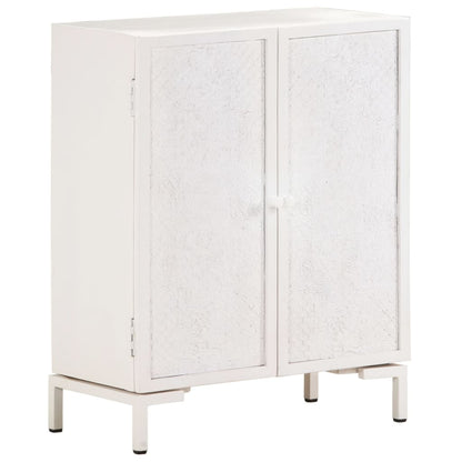 Dressoir Massief Mangohout 60 x 30 x 76 cm Wit