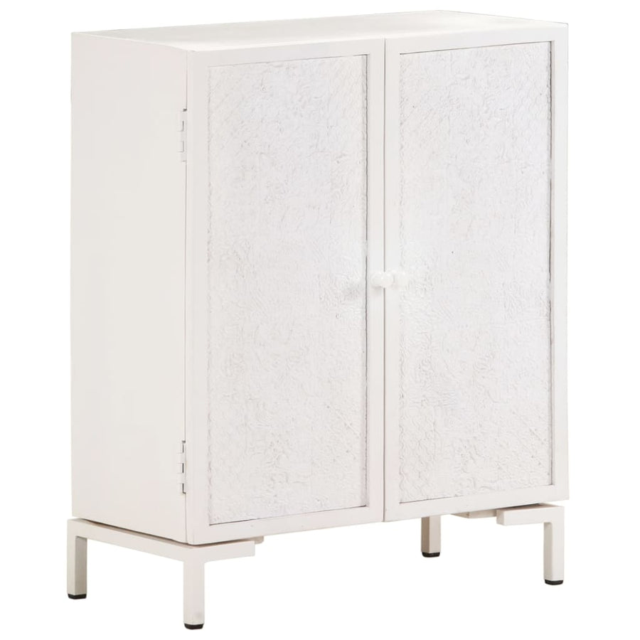 Dressoir Massief Mangohout 60 x 30 x 76 cm Wit