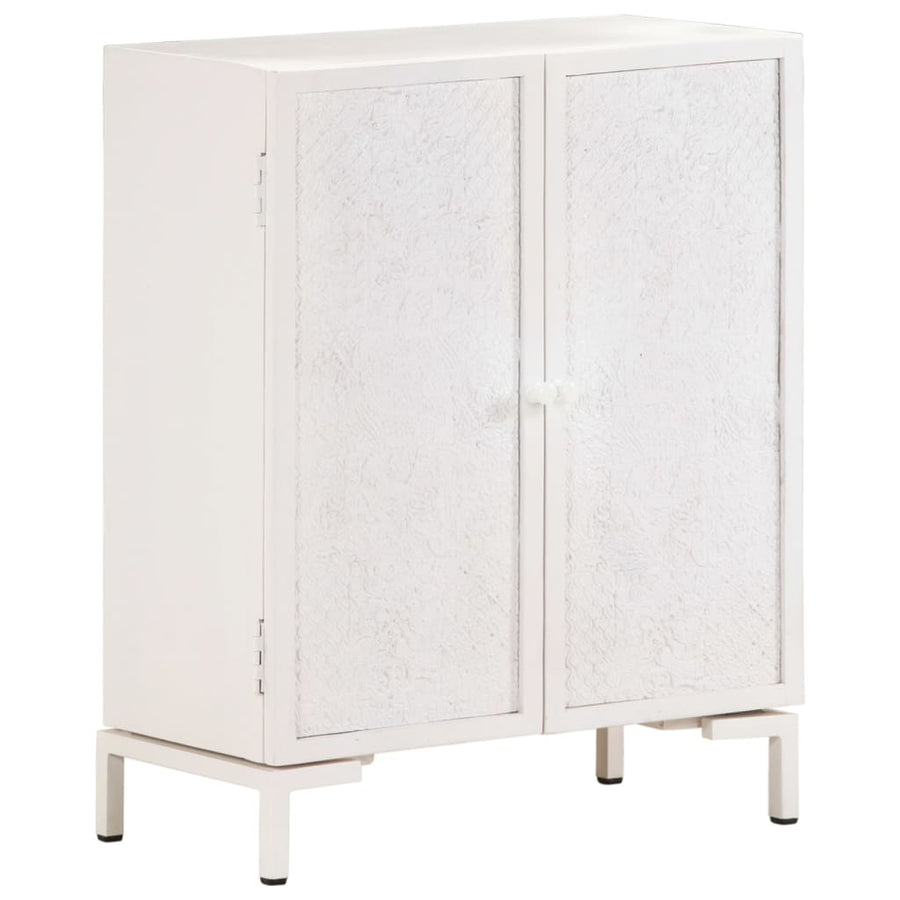 Dressoir Massief Mangohout 60 x 30 x 76 cm Wit