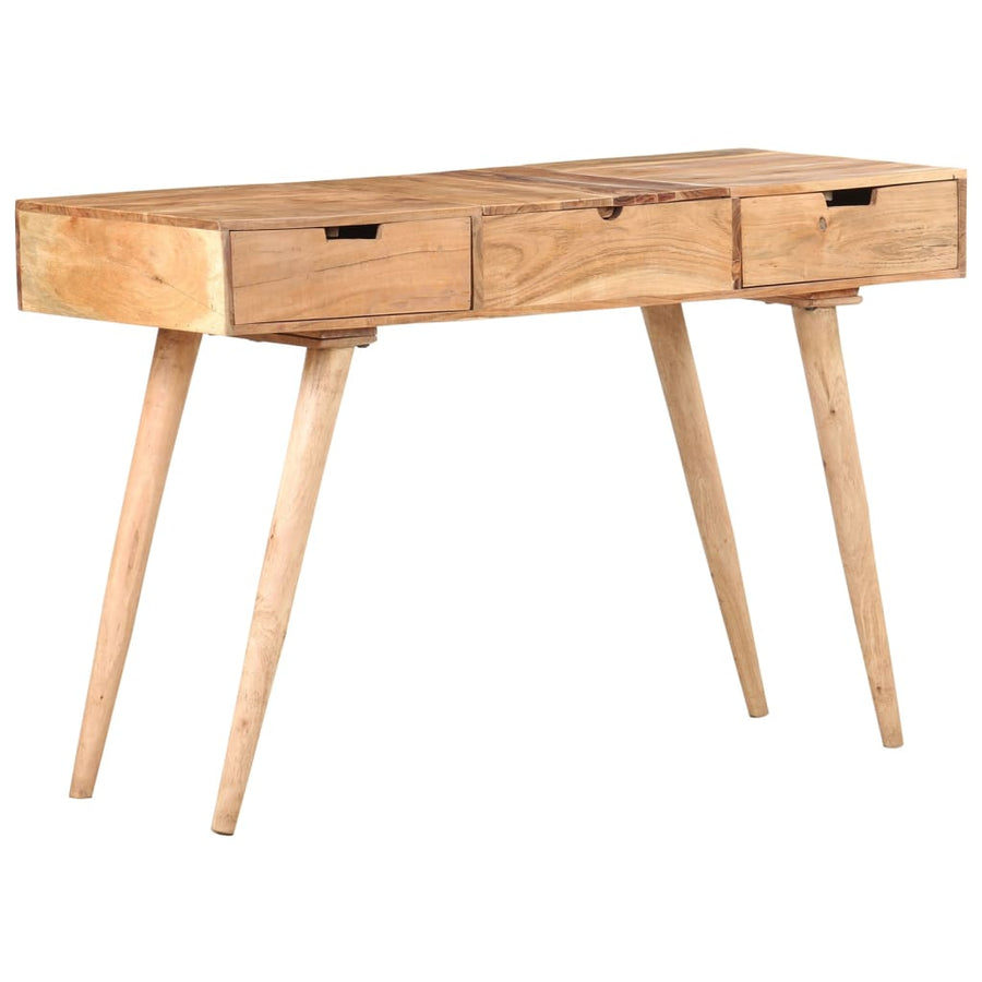 Kaptafel met spiegel 112x45x76 cm massief acaciahout Massief acaciahout