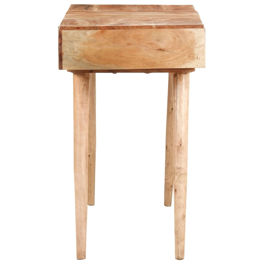 Kaptafel met spiegel 112x45x76 cm massief acaciahout Massief acaciahout