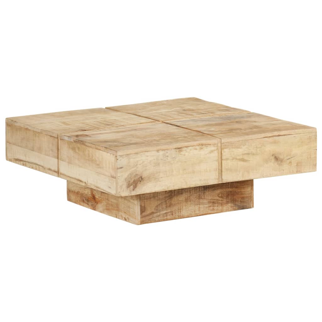 Salontafel 80 x 80 x 28 cm massief mangohout