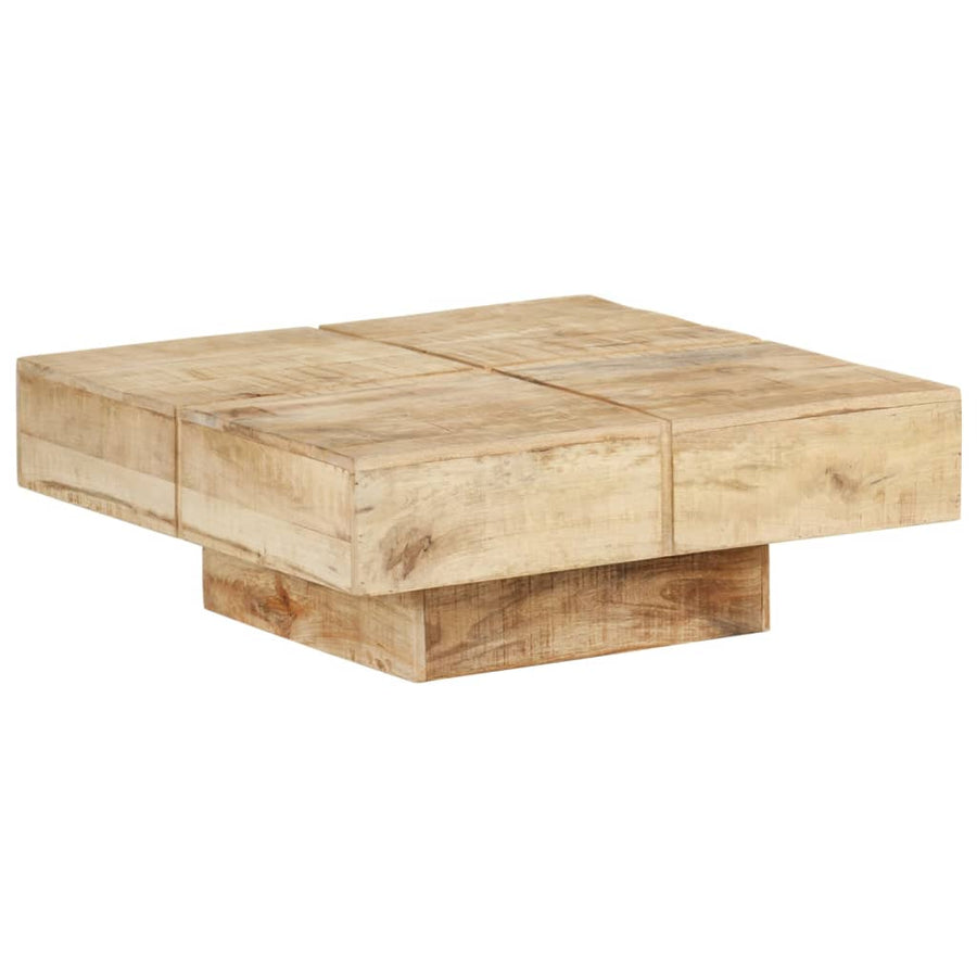 Salontafel 80 x 80 x 28 cm massief mangohout
