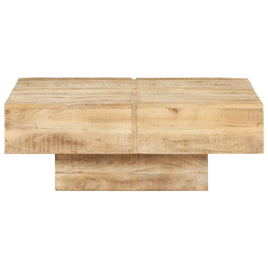 Salontafel 80 x 80 x 28 cm massief mangohout