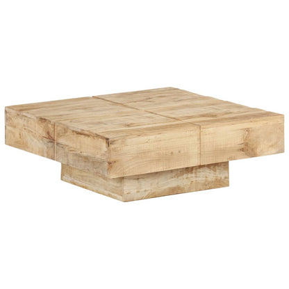 Salontafel 80 x 80 x 28 cm massief mangohout