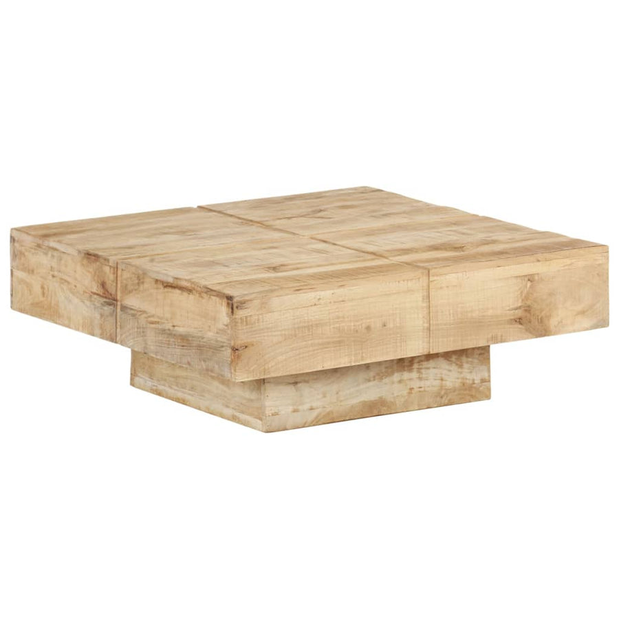Salontafel 80 x 80 x 28 cm massief mangohout