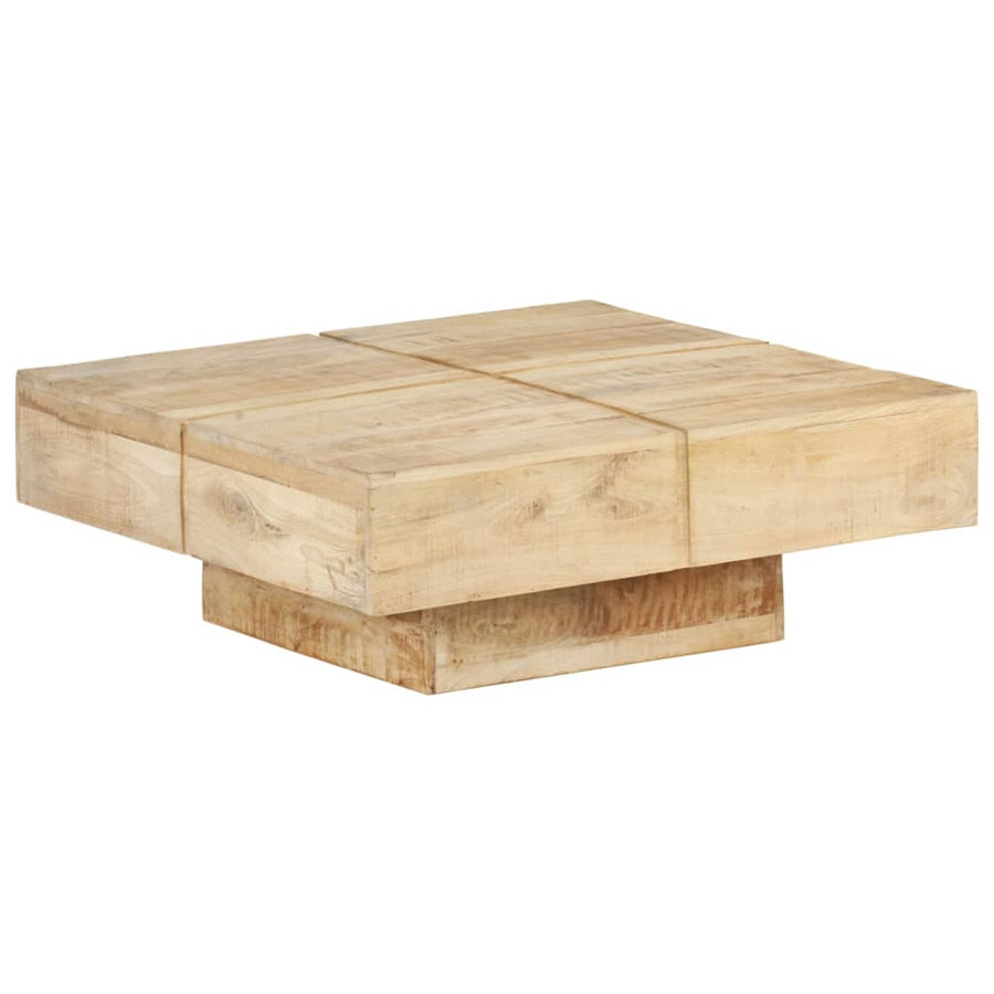 Salontafel 80 x 80 x 28 cm massief mangohout