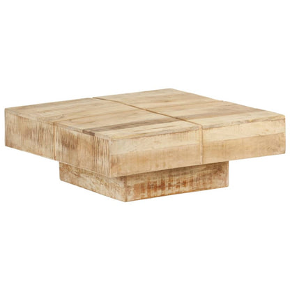 Salontafel 80 x 80 x 28 cm massief mangohout