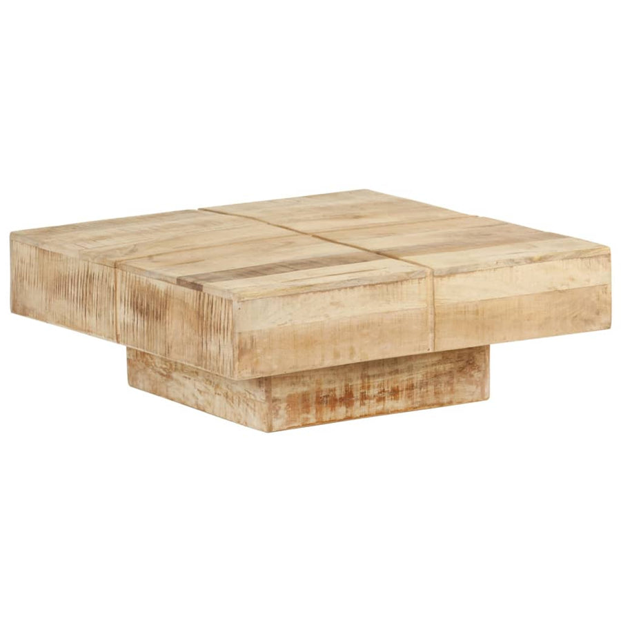 Salontafel 80 x 80 x 28 cm massief mangohout