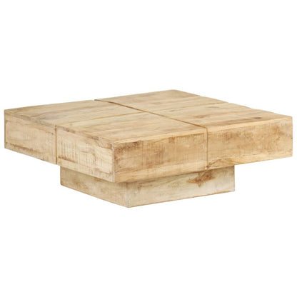Salontafel 80 x 80 x 28 cm massief mangohout