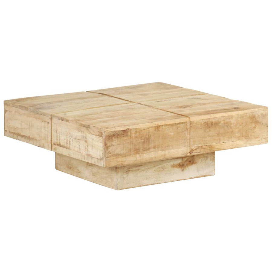 Salontafel 80 x 80 x 28 cm massief mangohout