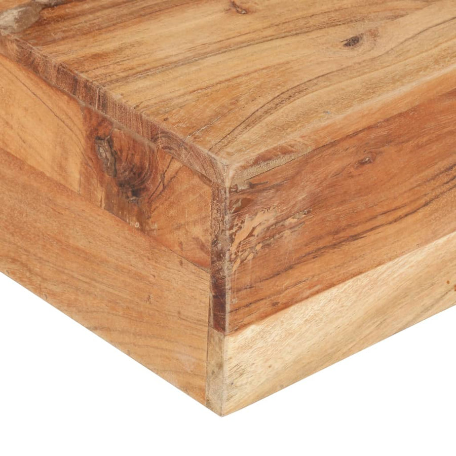 Salontafel 80 x 80 x 28 cm Massief acaciahout