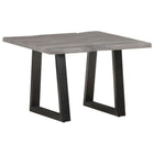 Salontafel acaciahout 60x60x40 cm natuurlijke rand grijs
