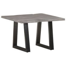 Salontafel Met Natuurlijke Randen Acaciahout 60 x 60 x 40 cm Grijs