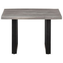 Salontafel Met Natuurlijke Randen Acaciahout 60 x 60 x 40 cm Grijs