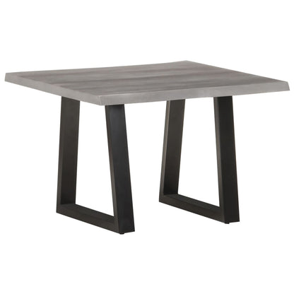 Salontafel Met Natuurlijke Randen Acaciahout 60 x 60 x 40 cm Grijs
