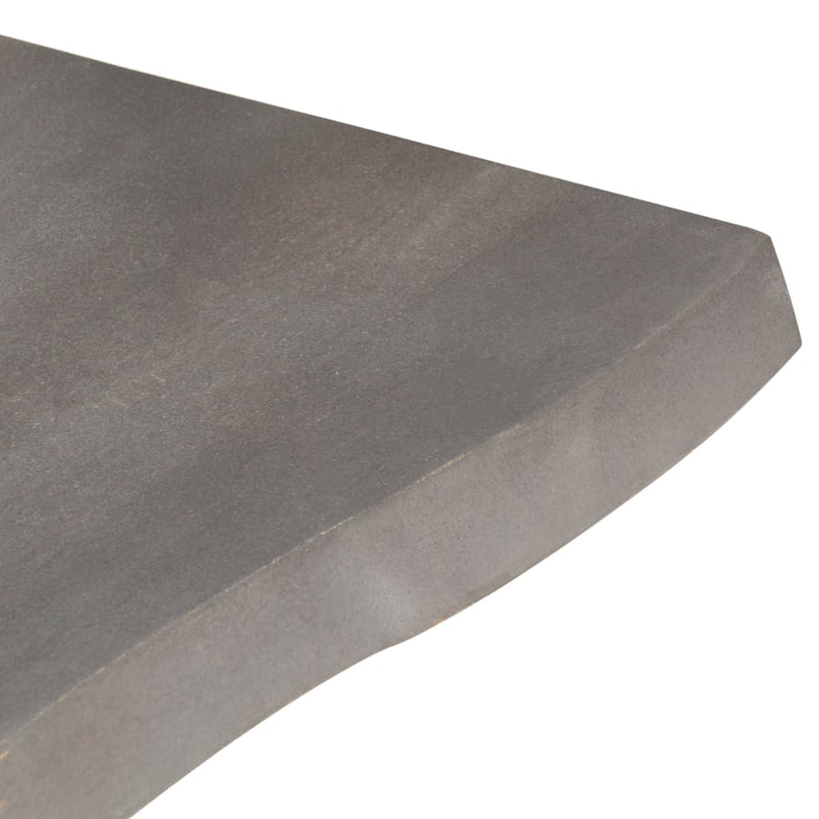 Salontafel Met Natuurlijke Randen Acaciahout 60 x 60 x 40 cm Grijs