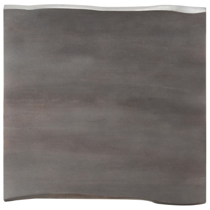 Salontafel Met Natuurlijke Randen Acaciahout 60 x 60 x 40 cm Grijs