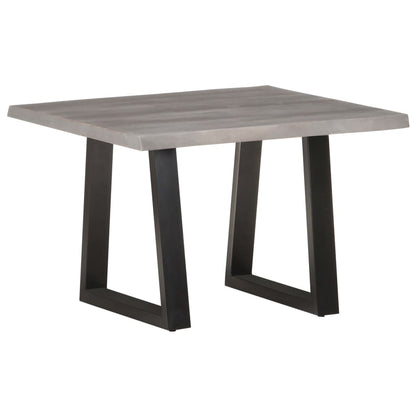 Salontafel Met Natuurlijke Randen Acaciahout 60 x 60 x 40 cm Grijs