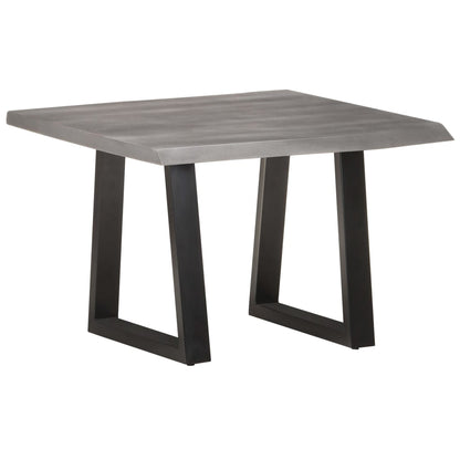 Salontafel Met Natuurlijke Randen Acaciahout 60 x 60 x 40 cm Grijs